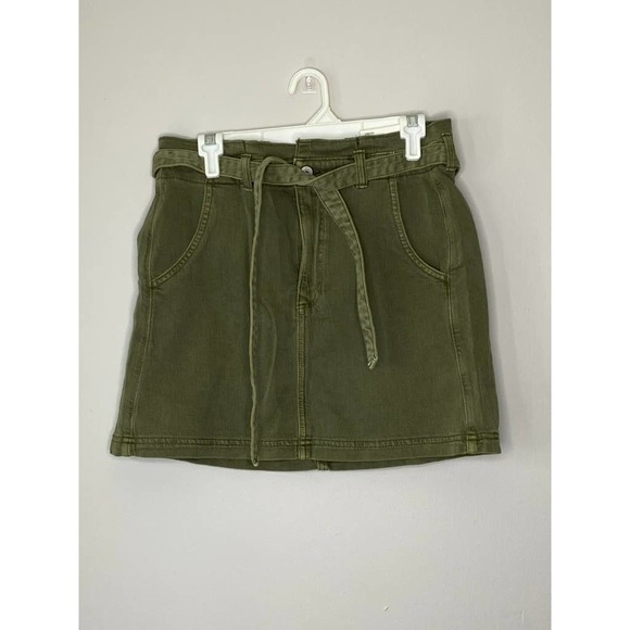 NWT AE High rise paperbag mini Skirt M - Picture 1 of 5